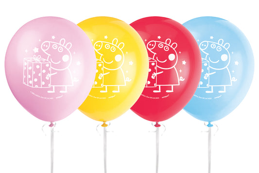 Peppa Pig 12" Latex Balloons, 8-pc