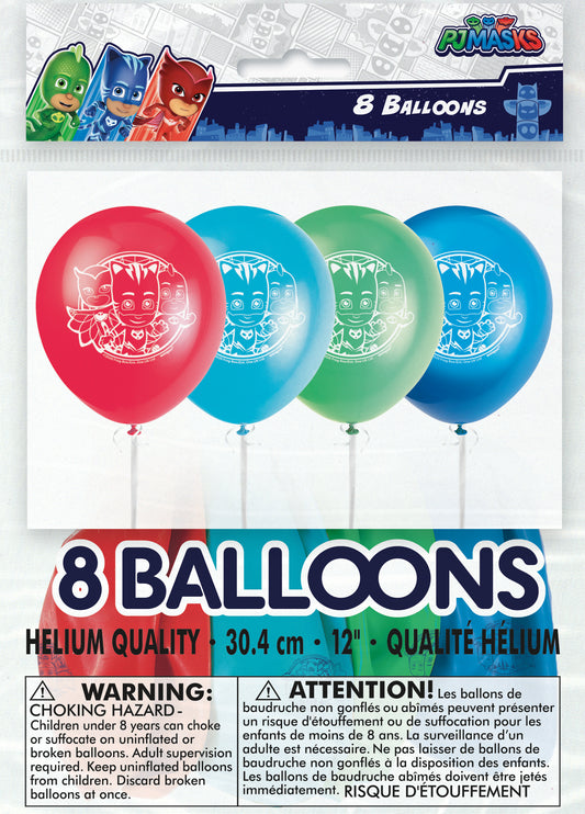 PJ Masks 12" Latex Balloons, 8-pc