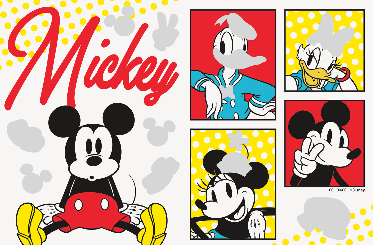 Cartes d'activités Disney Mickey Mouse avec autocollants, 4 pces