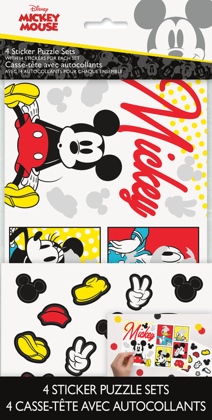 Cartes d'activités Disney Mickey Mouse avec autocollants, 4 pces