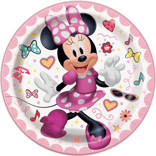 Disney Iconic Minnie Mouse Round 7" Dessert Plates, 8-pc