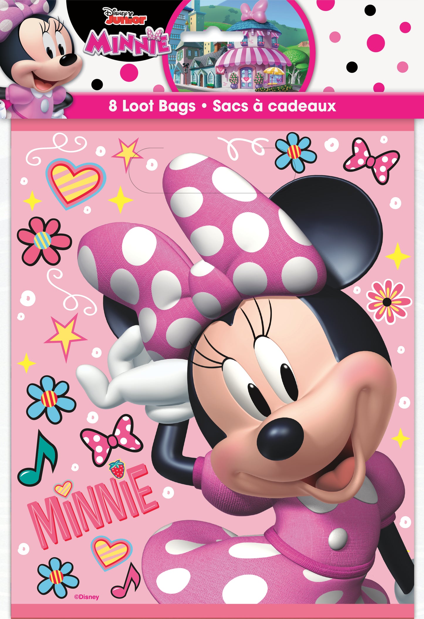 Disney Iconic Minnie Mouse Loot Bags, 8-pc