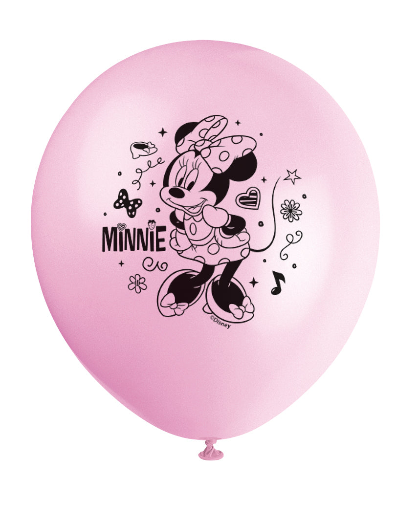 Disney Iconic Minnie Mouse 12" Latex Balloons, 8-pc