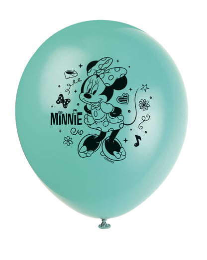 Ballons en latex Disney Iconic Minnie Mouse de 12 po, 8 pces