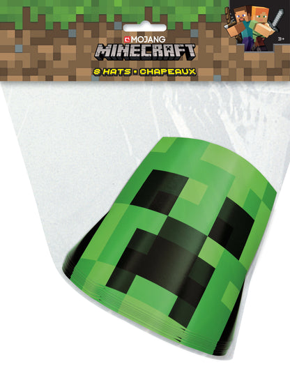 Minecraft Party Hats, 8-pc