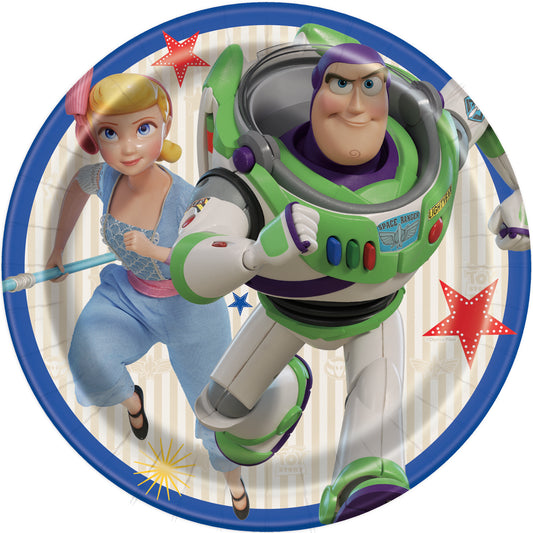 Disney Toy Story 4 Round 7" Dessert Plates, 8-pc