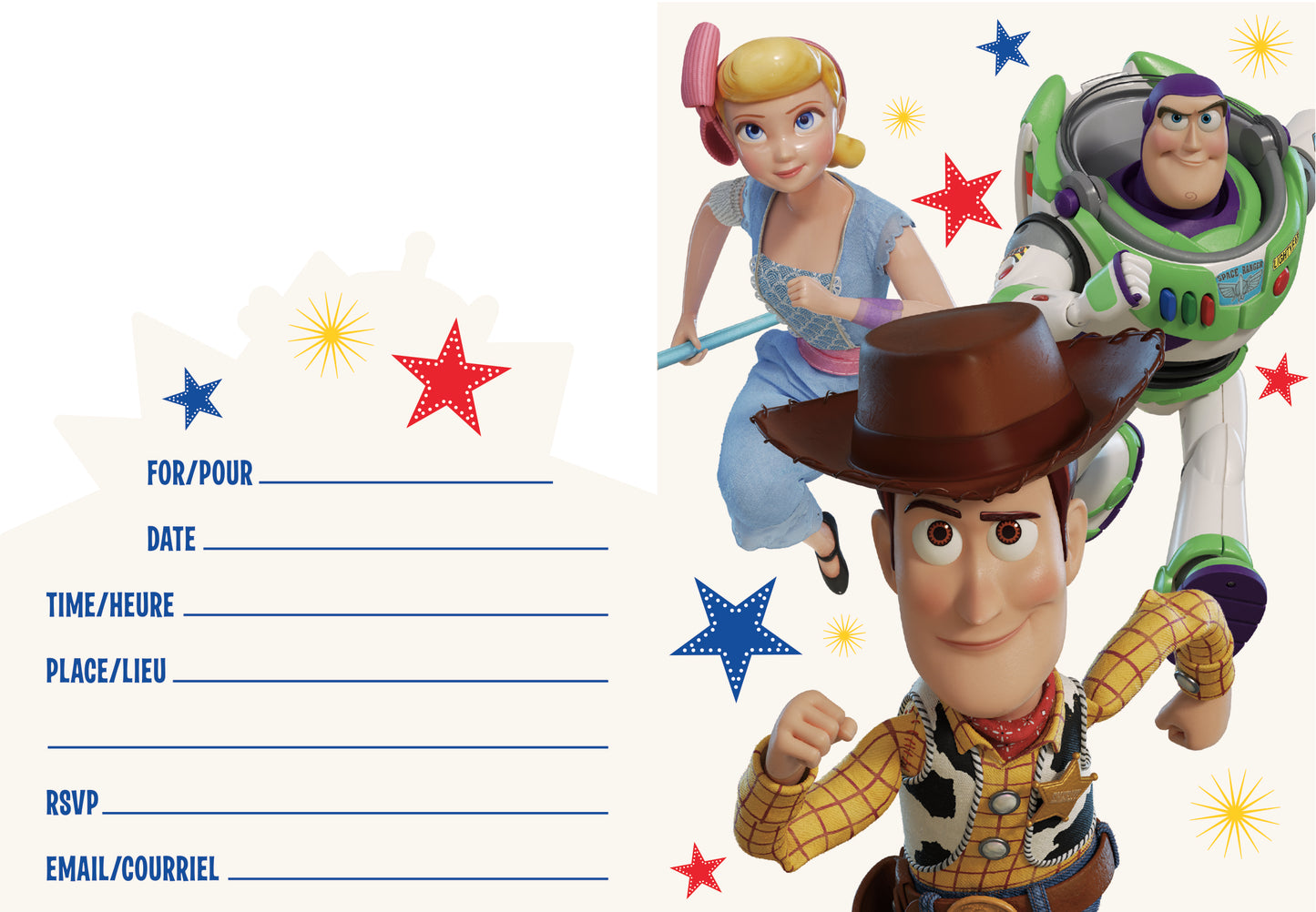 Disney Toy Story 4 Invitations, 8-pc