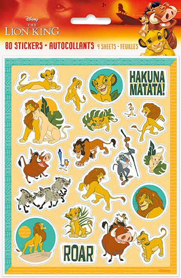 Disney Lion King Sticker Sheets, 4-pc