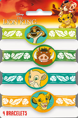 Bracelets extensibles Le Roi Lion de Disney, 4 pces 