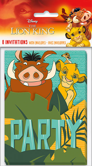 Disney Lion King Invitations, 8-pc