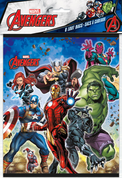 Avengers Loot Bags, 8-pc