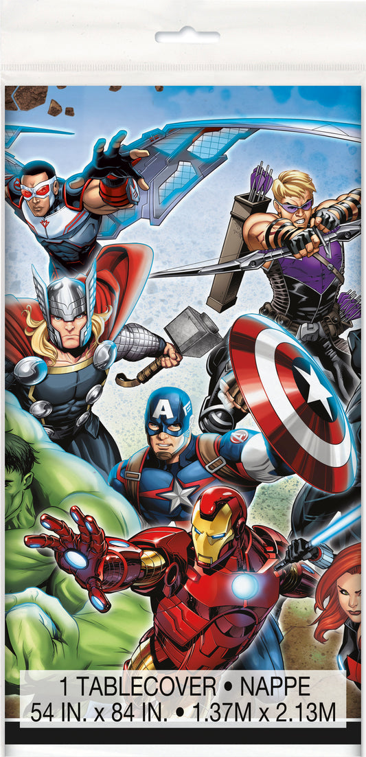 Avengers Rectangular Plastic Table Cover, 54" x 84"