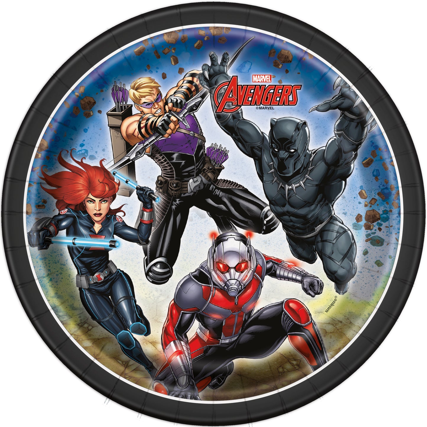 Avengers Round 7" Dessert Plates, 8-pc