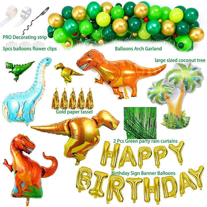 Dinosaur Party Balloon Arch, 98-pc
