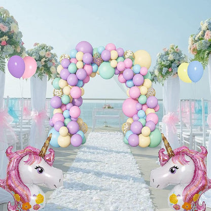 Unicorn Party Balloon Arch, 147-pc