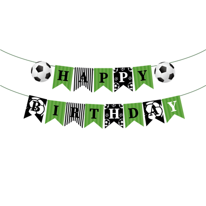 Soccer Happy Birthday Banner