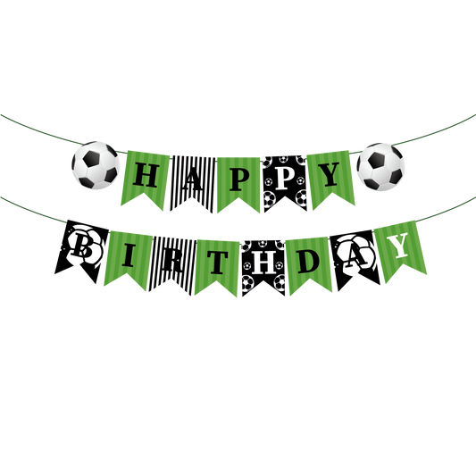 Soccer Happy Birthday Banner