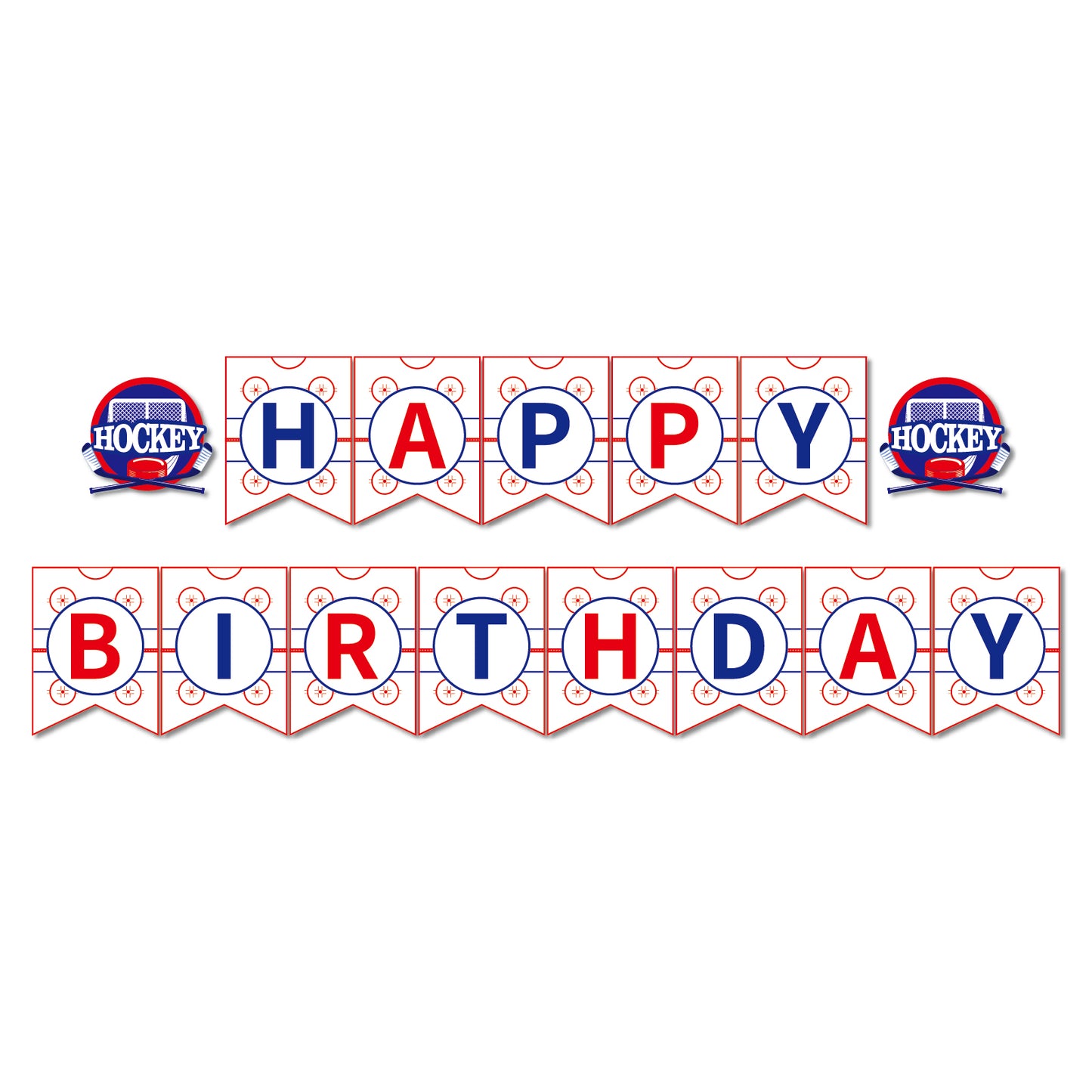 Hockey Happy Birthday Banner