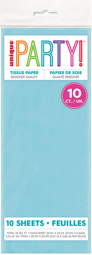 Baby Blue Tissue Sheets, 10pc