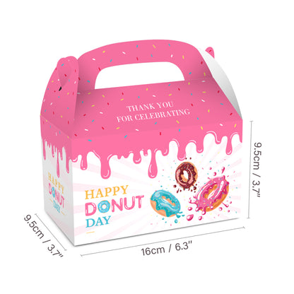 Donut Happy Birthday  Paper Boxes, 12-pc
