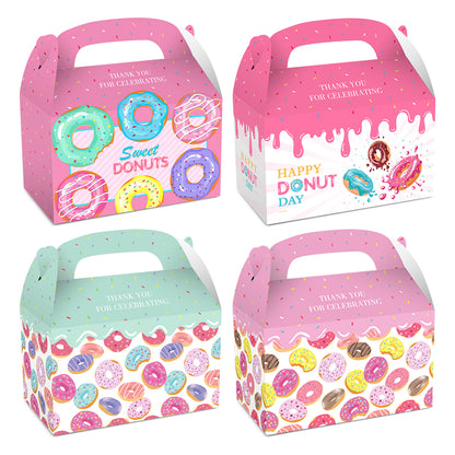 Donut Happy Birthday  Paper Boxes, 12-pc