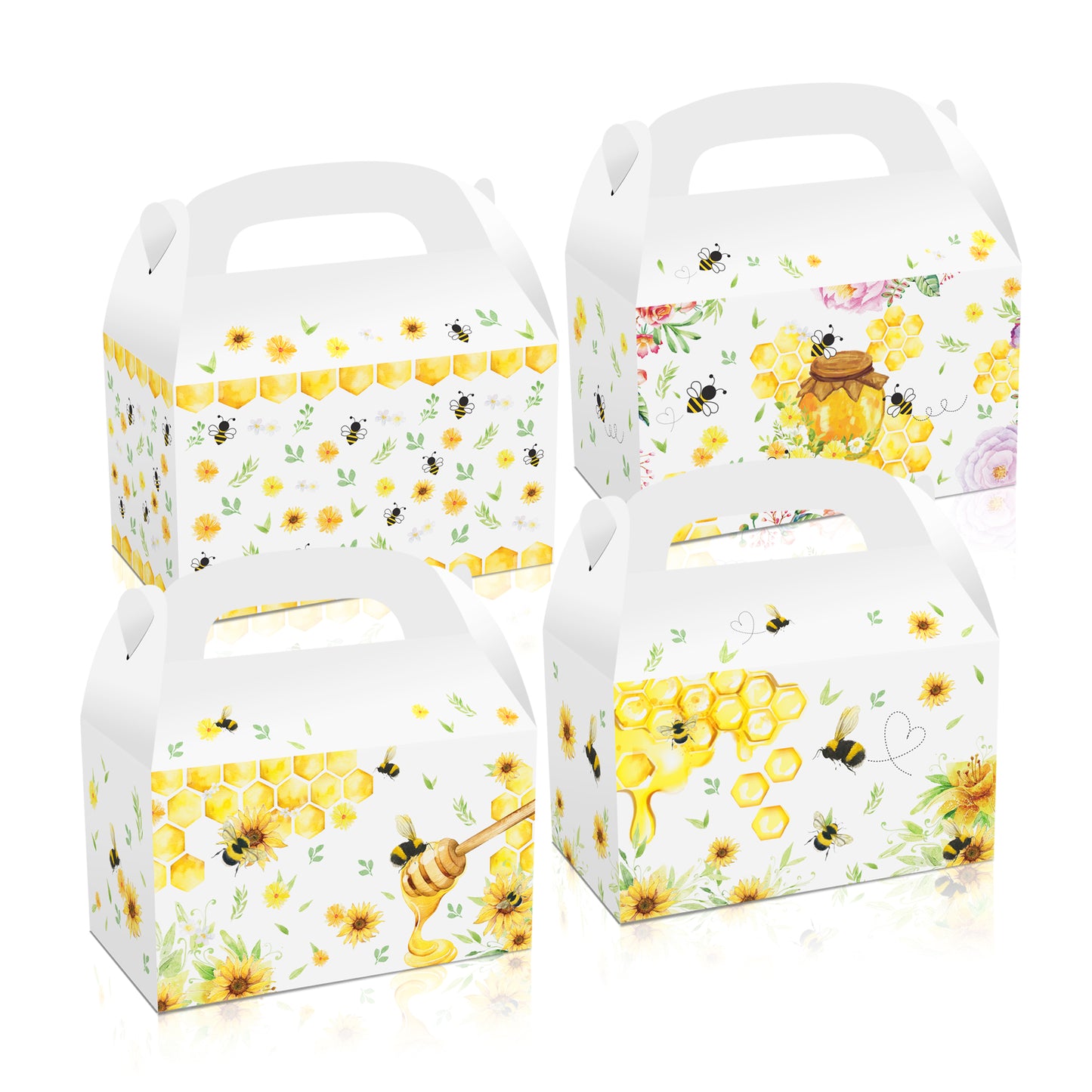 Bumble Bee Paper Boxes, 12-pc