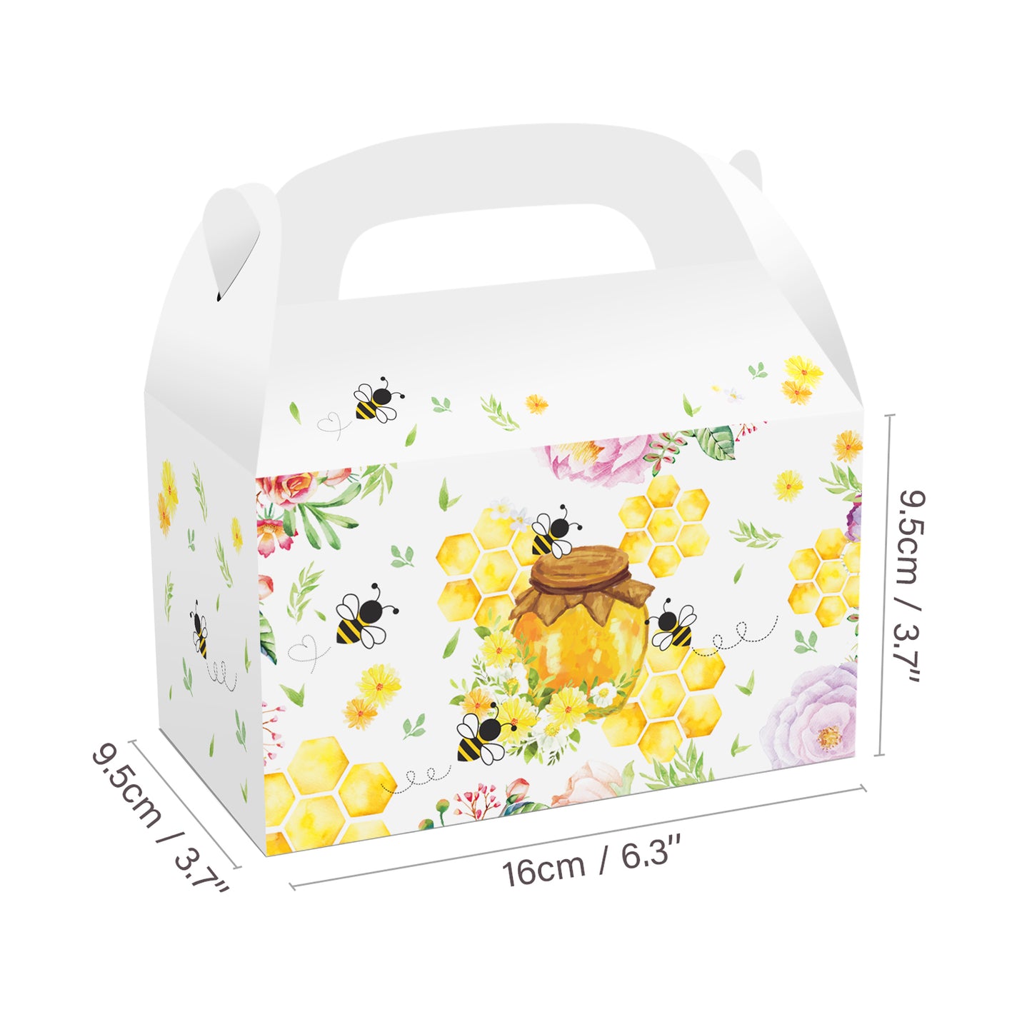 Bumble Bee Paper Boxes, 12-pc