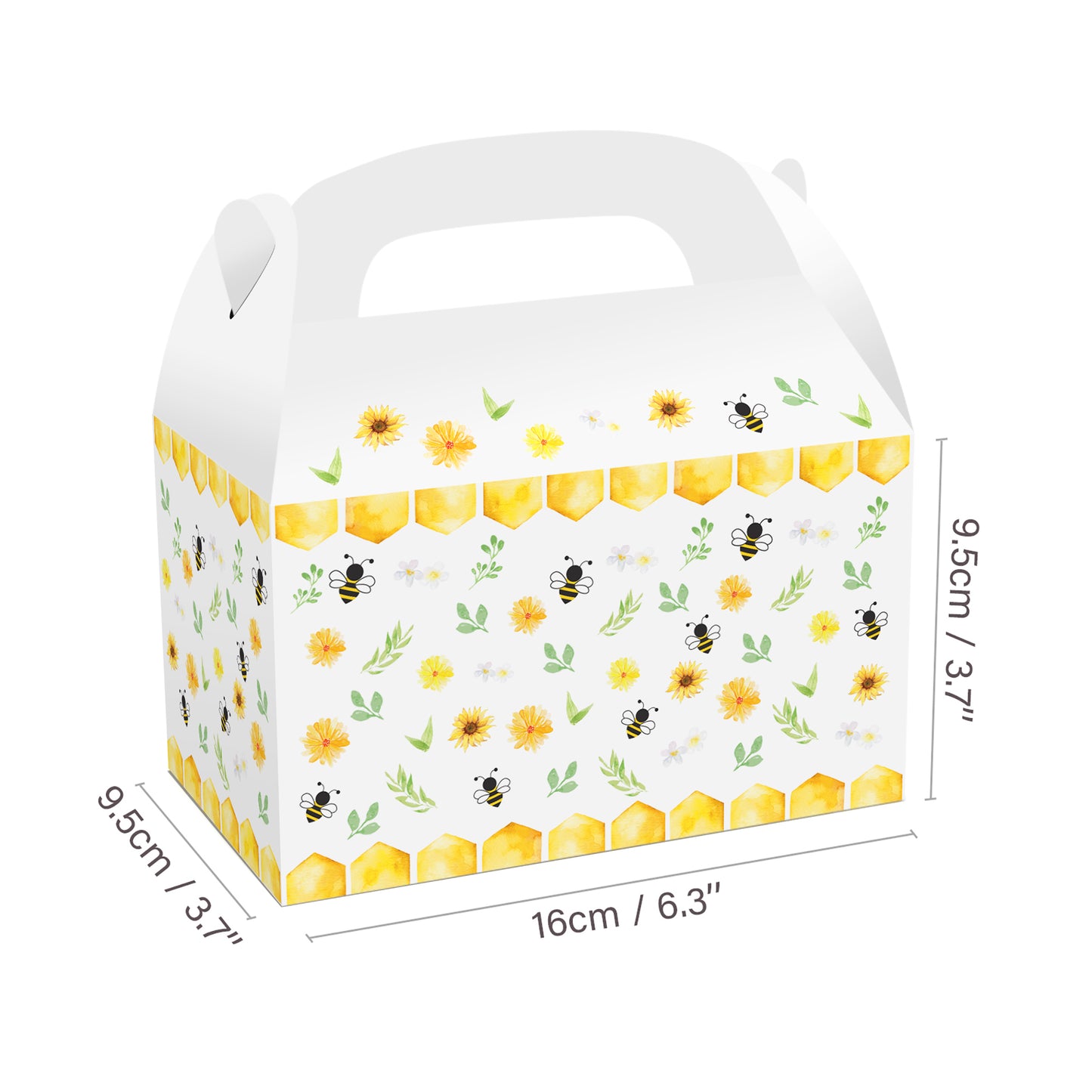 Bumble Bee Paper Boxes, 12-pc