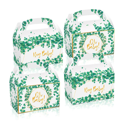 Oh Baby Gold & Green Paper Boxes, 12-pc