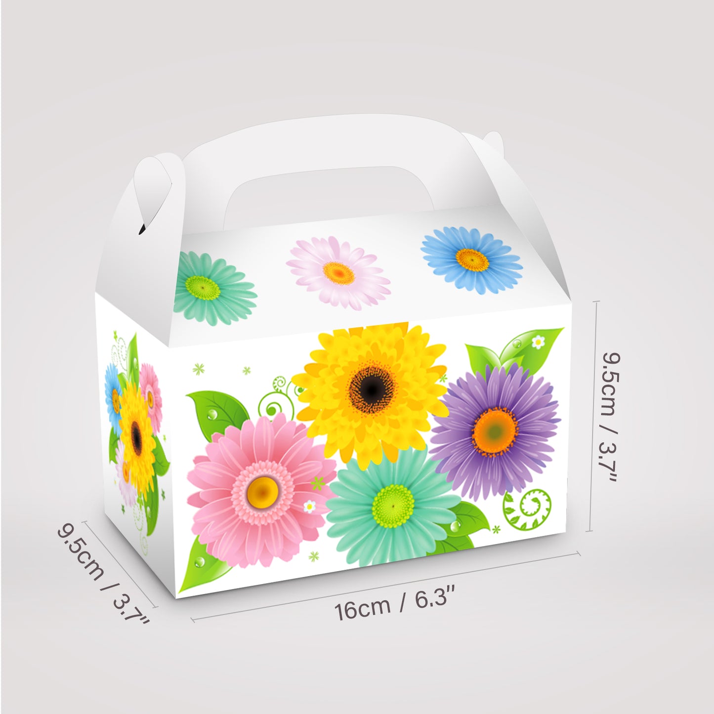 Flower Set Paper Boxes, 12-pc
