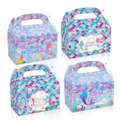 Party Like A Mermaid Paper Boxes, 12-pc