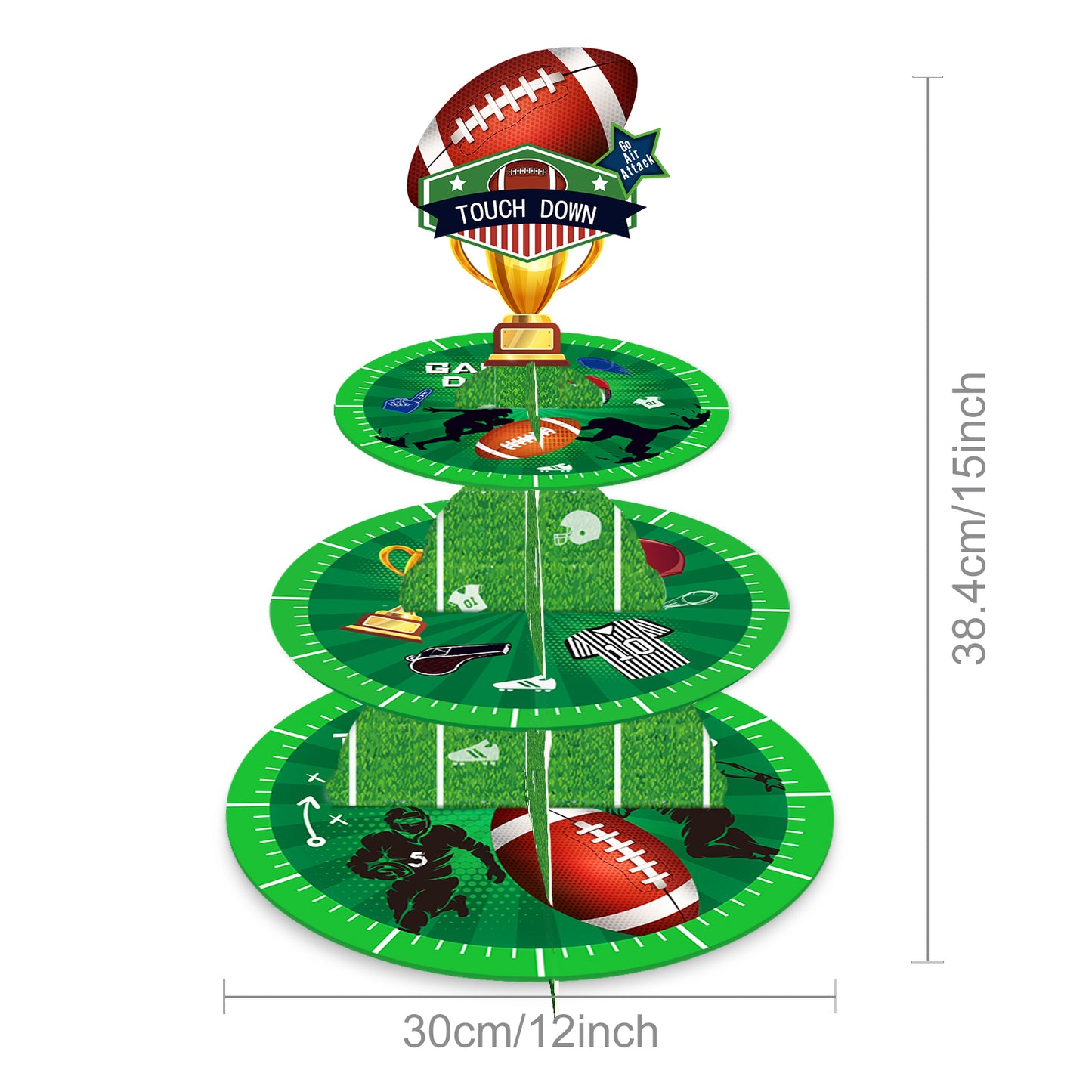 American Football Cupcake Stand