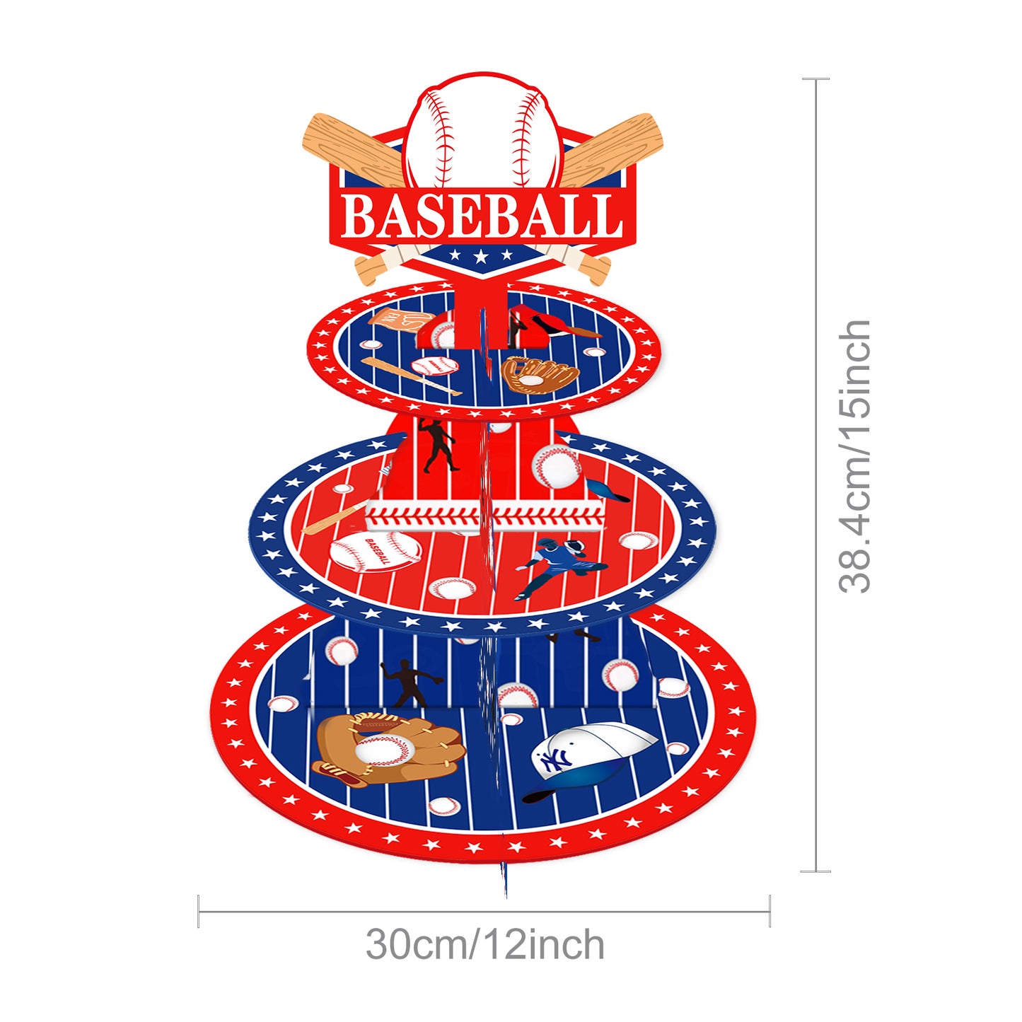 Baseball Cupcake Stand