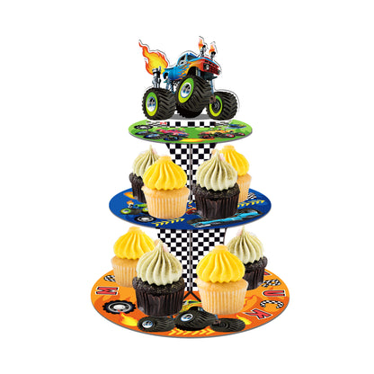 Monster Truck Cupcake Stand