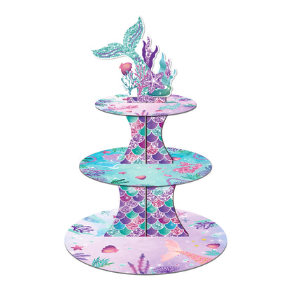 Party Like A Mermaid Cupcake Stand