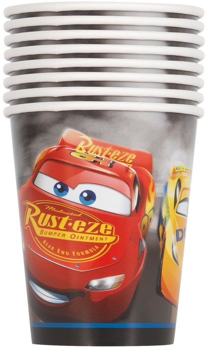 Gobelets en papier Disney Cars 3 Film 9 oz, 8 pces 