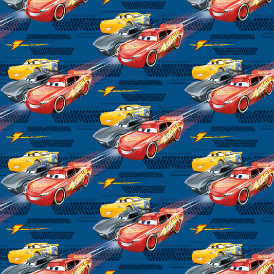 Disney Cars 3 Movie Gift Wrap, 30" x 5 ft"