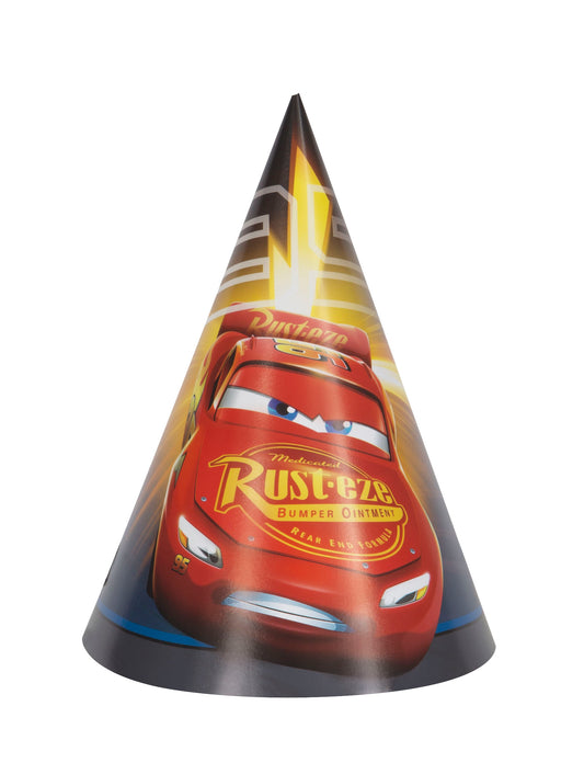 Disney Cars 3 Movie Party Hats, 8-pc