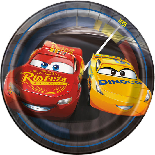 Disney Cars 3 Movie Round 7" Dessert Plates, 8-pc