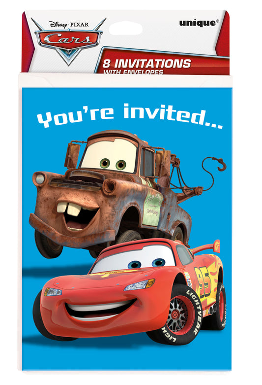 Disney Cars Invitations, 8-pc