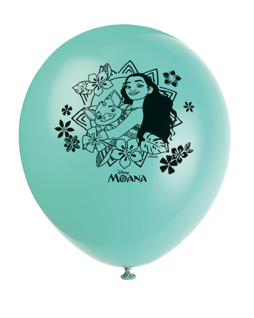 Disney Moana 12" Latex Balloons, 8-pc