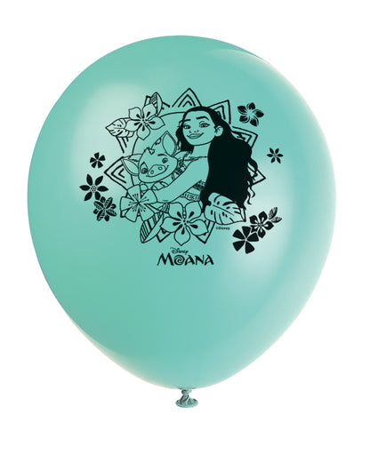 Ballons en latex Disney Moana de 12 po, 8 pces