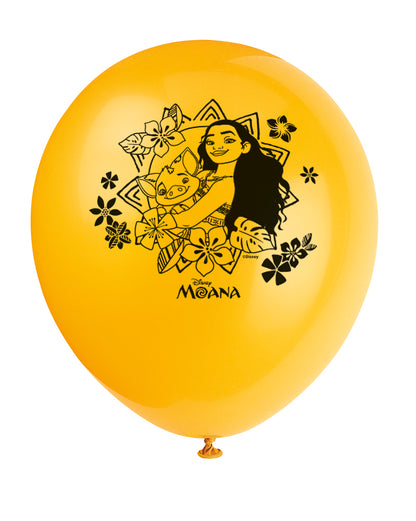 Disney Moana 12" Latex Balloons, 8-pc