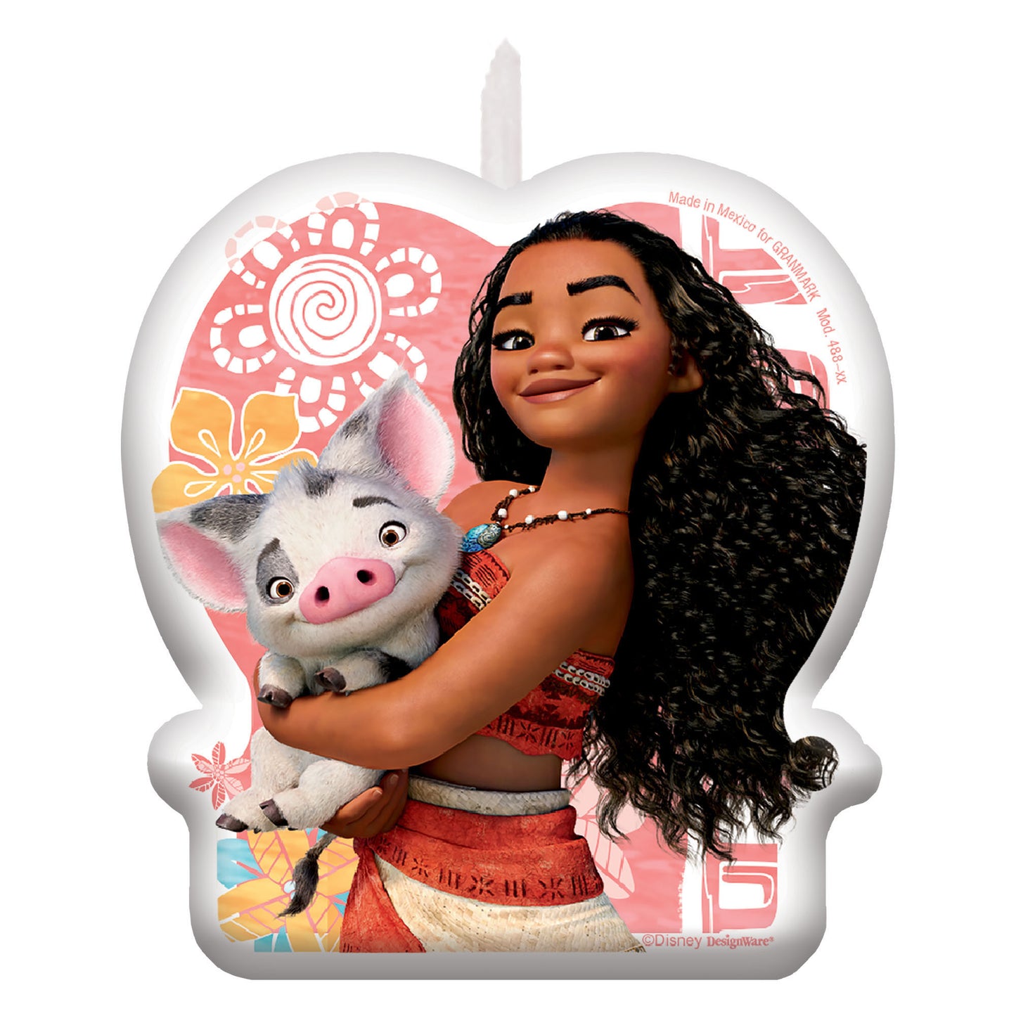 Bougie d'anniversaire Disney Moana, 1 pièce 