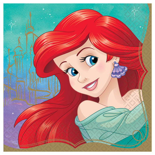Serviettes de table Disney Princess Ariel, 16 pces 