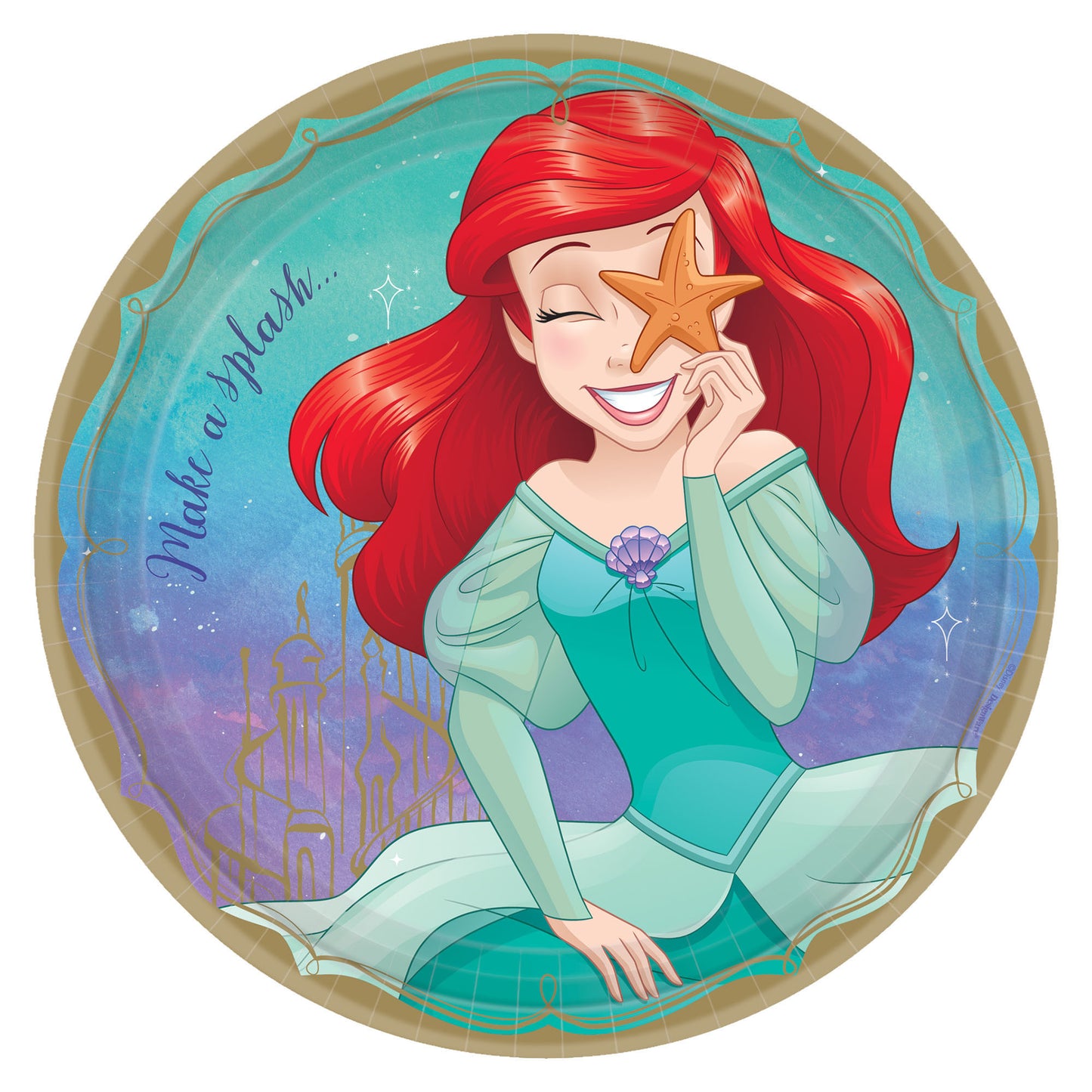 Disney Princess Ariel Round 9" Plates, 8-pc