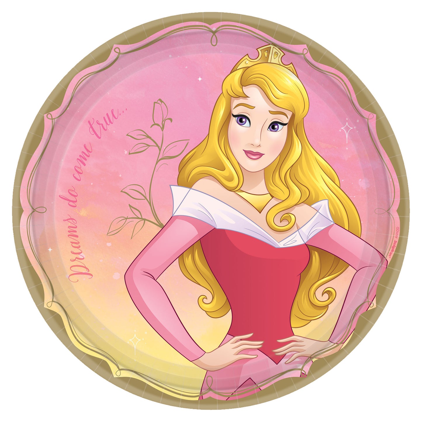 Disney Princess Aurora Round 9" Plates, 8-pc