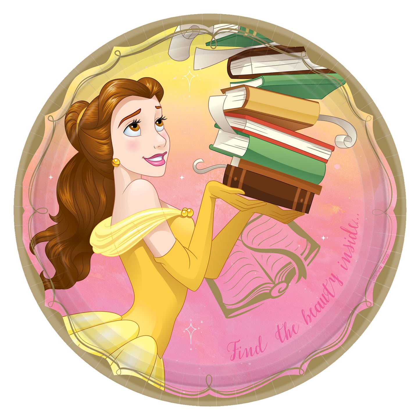 Disney Princess Belle Round 9" Plates, 8-pc