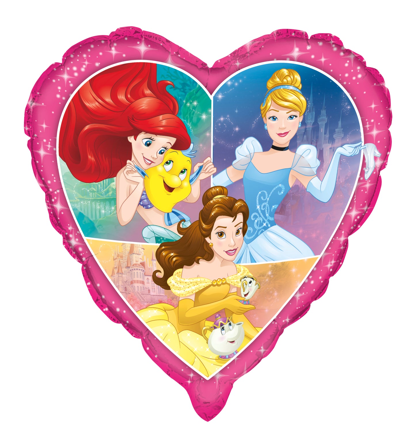 Disney Princess Dream Big Giant Heart Shaped Foil Balloon, 29"