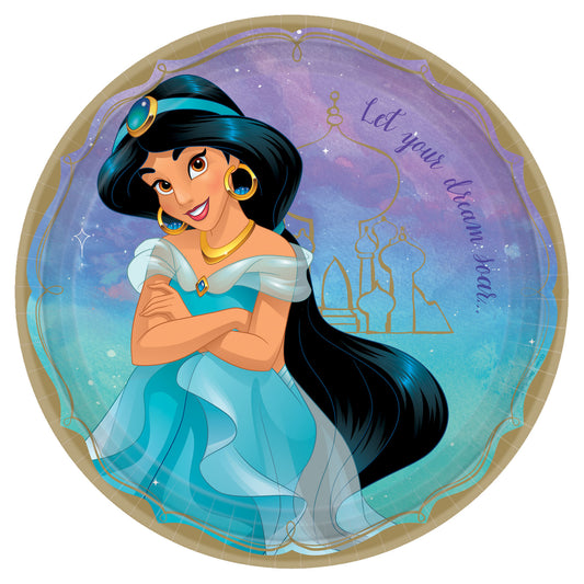 Disney Princess Jasmine Round 9" Plates, 8-pc